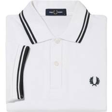 Fred Perry White Polo Shirts Fred Perry Polo-Shirt Twin Tipped - Blanc