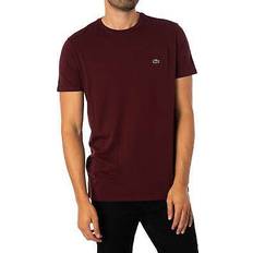 Lacoste Red T-shirts Lacoste Logo Pima T-Shirt - Red