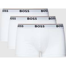 Oranje Herenondergoed BOSS 3-Pack Trunk Boxer Shorts - White