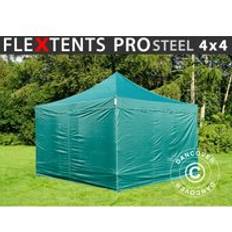 400.0 cm Pavilloner Dancover Foldetelt FleXtents Pavillon PRO Steel 4x4m Grøn