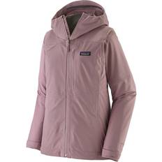 Purple - Women Rain Clothes Patagonia Boulder Fork Rain Jacket - Women's - Pink/Brown