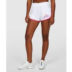 Monterrain Trousers & Shorts Monterrain Womens Glide Woven Running Short - Optic White/Cabaret/Dragon Fire