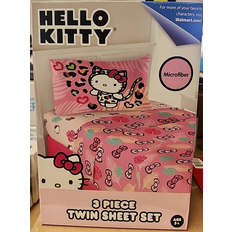 Hello Kitty 3 Piece Twin Set - Bed Sheet Pink