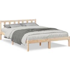 vidaXL Ekstra Lang 140x220 cm Massivt Fyrretræ Sengeramme
