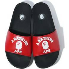 Bape Slippers & Sandals Bape College Slide Sandals - Red