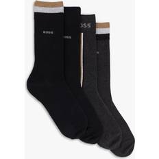 One Size Socks BOSS Cotton Blend Socks Pack of 4 - Black