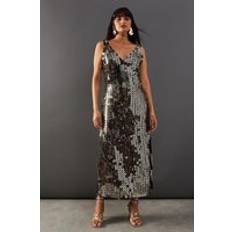 Elastane/Lycra/Spandex - Midi Dresses Warehouse High Apex Midi Dress - Black