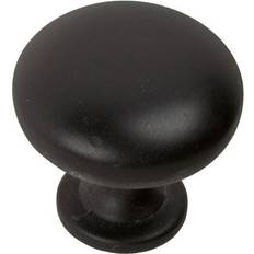 GlideRite 1.125 Inch Matte Black Cabinet Knobs Pack of 25