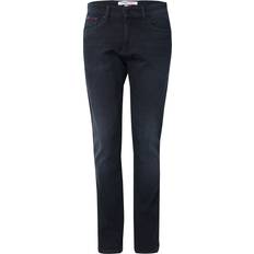 Scanton Slim Fit Black Faded Jeans