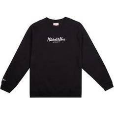 Mitchell & Ness Jumpers Mitchell & Ness Pinscript Crewneck Sweatshirt Noir