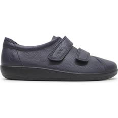 Ecco Blåa Lågskor ecco Soft 2.0 Chaussures De Marche En Cuir Pour Femme - Bleu Marine