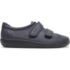 Ecco Low Shoes ecco Soft 2.0 Full Grain Leather Women's Velcro Shoes - Marine