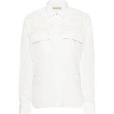 Elie Saab Embroidered Cut-Out Shirt - Women - White