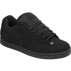 DC Shoes Mens Net Leather Low Top Sneakers - Black