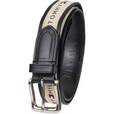 Green Belts Tommy Hilfiger Ribbon Inlay Belt - Black/Natural