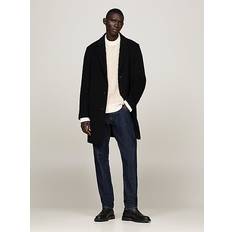 Tommy Hilfiger Smart Casual Wool Rich Coat - Black