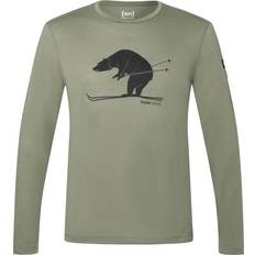 Escursionismo - Verde Top super.natural Ski Karl L/S Longsleeve 52 - Olive