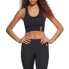 Tommy Hilfiger Bras Tommy Hilfiger Seamless Scoop Neck Logo Sports Bra - Black