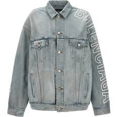 Balenciaga Damen Oberbekleidung Balenciaga Balenciaga-Logo Embroidery Denim Jacket - Donna