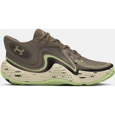 Grey - Man Gym & Training Shoes Under Armour Ua Spawn 6 Mid - Camo Camel