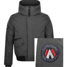 Superdry Ebony City Padded Bomber Jacket - Grå