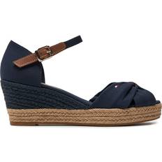 Tommy Hilfiger Blue Low Shoes Tommy Hilfiger Basic Open Toe Mid Wedge Sandalias - Azul