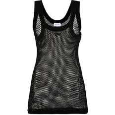 Off-White Tank Tops Off-White Net Knit Tank Top - - Black