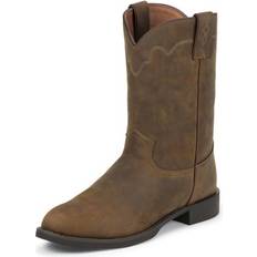 Gold - Men Boots Jeb Round Toe Cowboy Boots - Tan