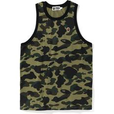 Bape Tank Tops Bape 1st Camo One Point Tank Top - Green