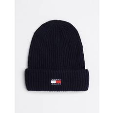 Tommy Hilfiger Women Beanies Tommy Hilfiger Ribbed Knit Beanie Hat - Blue