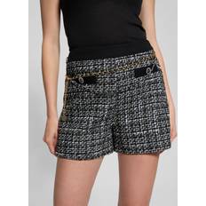 Guess Women Shorts Guess Eco Yvonne Tweed Shorts - Black/White Boucle