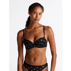 Silver Bras Tommy Hilfiger Essential Metallic Star Demi Bra - Black