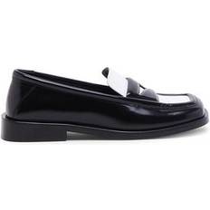 41 ⅓ Loafers The Attico Amanda Leather Loafers - Black White