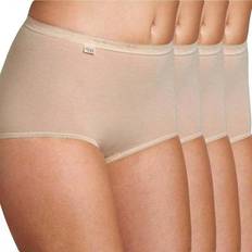 Sloggi Basic Maxi Briefs 4 Pack - Beige