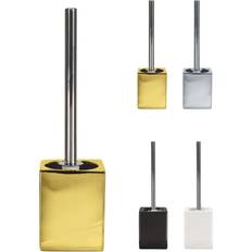 Gold Toilet Brushes KW Flash Ceramic Toilet Brush and Holder