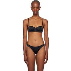 Fleur Du Mal Black Quilted Luxe Balconette Bra - 0100 Black