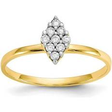 Bagatela 10K Yellow Gold CZ Promise Ring