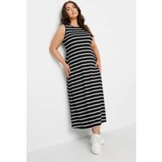 Yours Sleeveless Swing Maxi Dress - Black
