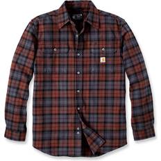 Carhartt Heavyweight Flannel Plaid Shirt - Brown/Grey