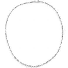 Meira T 14K White Gold Diamond Tennis Necklace, 16"L White