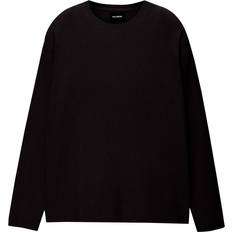 Clothing Pull&Bear Ribbed Knitted Jumper - Black