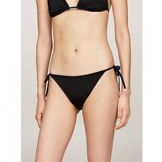 Tommy Hilfiger Black Bikinis Tommy Hilfiger Side Tie Cheeky Bikini Bottoms - Black