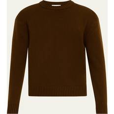 Cachemira Suéteres Frame Cashmere Crewneck Sweater - Dark Camel