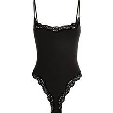 3XL Bodysuits SKIMS Fits Everybody Lace-Trim Bodysuit - Black