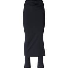 Alaïa Merino Wool-Blend Skirt-Trousers - Black