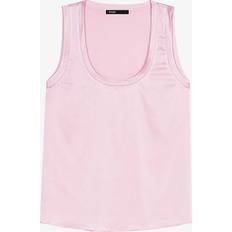 Soie Débardeurs Maje Stretch-Silk Tank Top - Pink