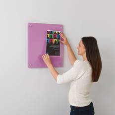 Purple Presentation Boards WriteOn Coloured Glassboard 500 x 500 mm - Violet