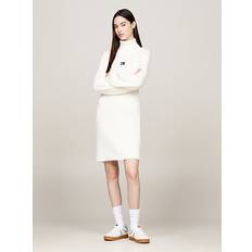 Tommy Hilfiger XXS Dresses Tommy Hilfiger Strickkleid mit Rollkragen - Offwhite