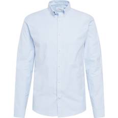 Lindbergh Herr Överdelar Lindbergh Yarn Dyed Oxford Superflex Shirt - Blue Mix
