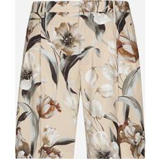 Dolce & Gabbana Man Onderbroeken Dolce & Gabbana Floral-print Silk Vanity Shorts Print